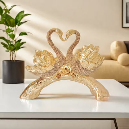 "Modern Abstract Swan Statue – Elegant Desktop Decor & Collectible Gift