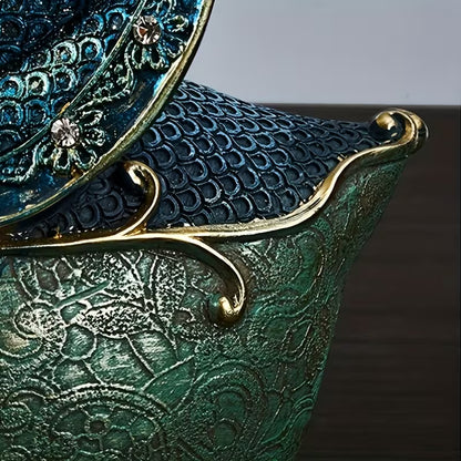 Hand-Painted Couple Swan Resin Ornaments – Romantic Home & Office Decor