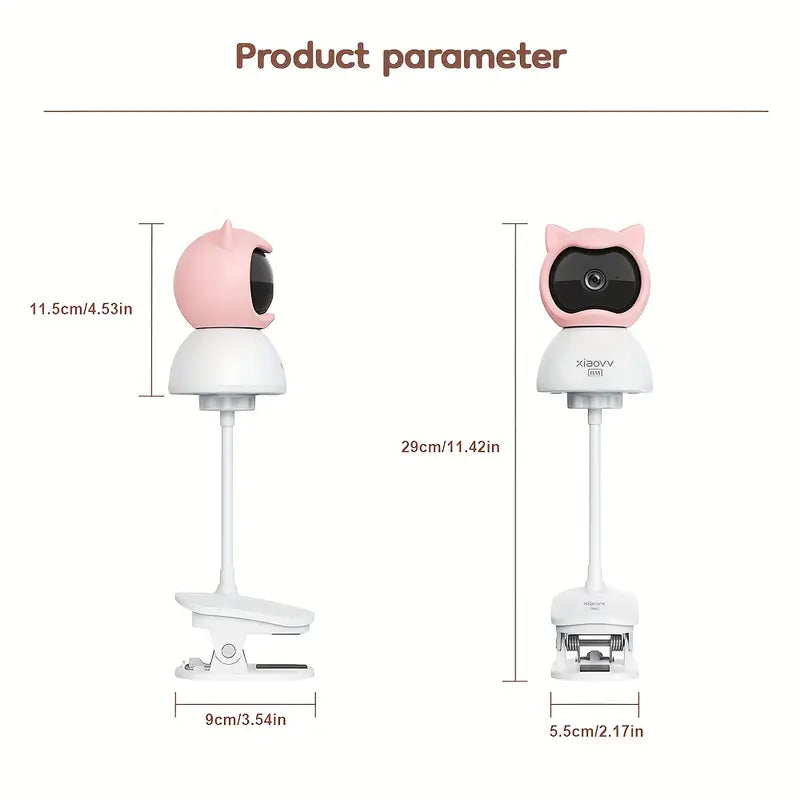 4MP WiFi Baby Monitor Camera Set – Sleep Tracking, Cry Detection & Two-Way Audio