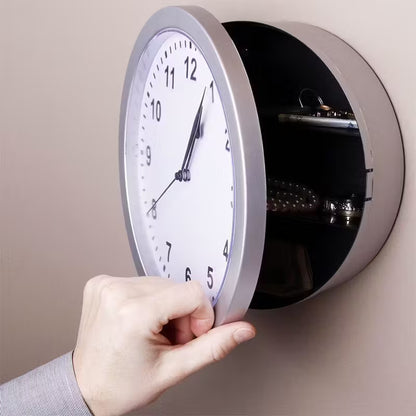 Silent Wall Clock Safe – Hidden Combination Lock Storage for Cash & Valuables