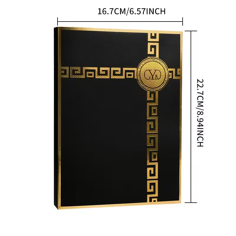 6pcs Soft-Bristle Toothbrush Set – Black & Gold Travel Gift Box Edition