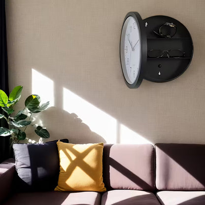 Silent Wall Clock Safe – Hidden Combination Lock Storage for Cash & Valuables